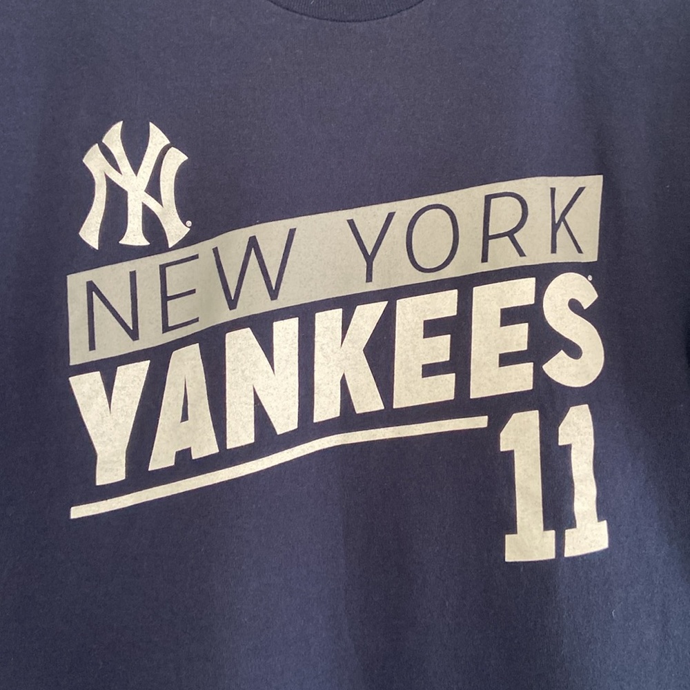 🔥EC🔥Front/BackNY Yankees #11 Brett Gardner 100% Cotton T-shirt. - Picture 4 of 4